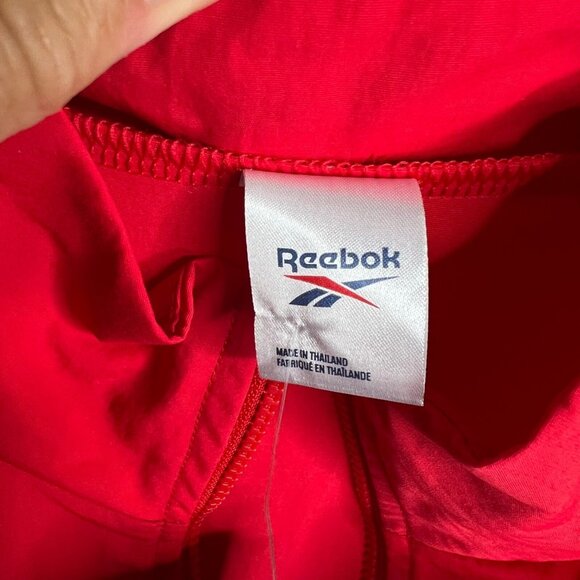 Reebok Men's Retro Colorblocked Quarter-Zip Popover - Red/navy/white Size XL - Picture 3 of 8